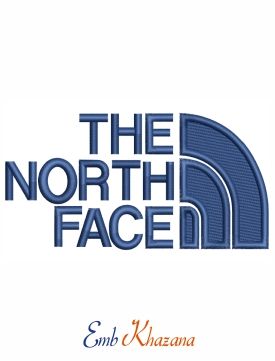 The North Face Logo embroidery design in 2019.