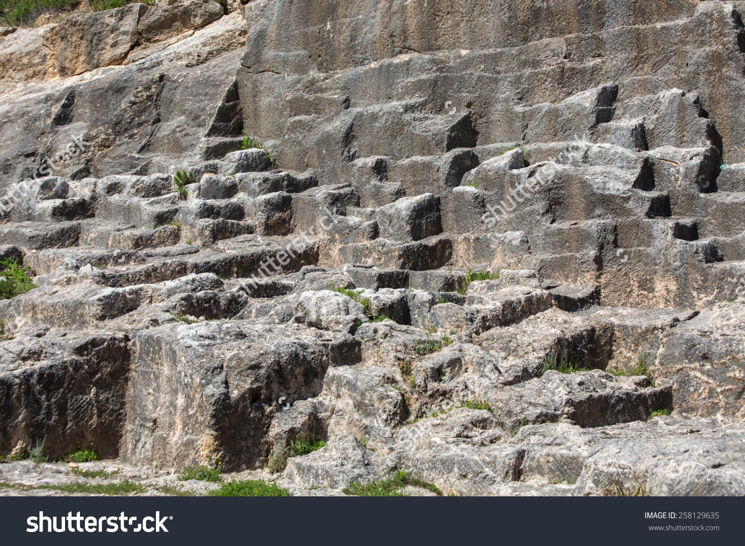 Old Rock Quarry, Carmel, Israel Stock Photo 258129635 : Shutterstock.