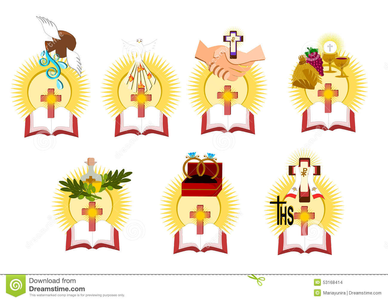 Seven Sacraments Symbols
