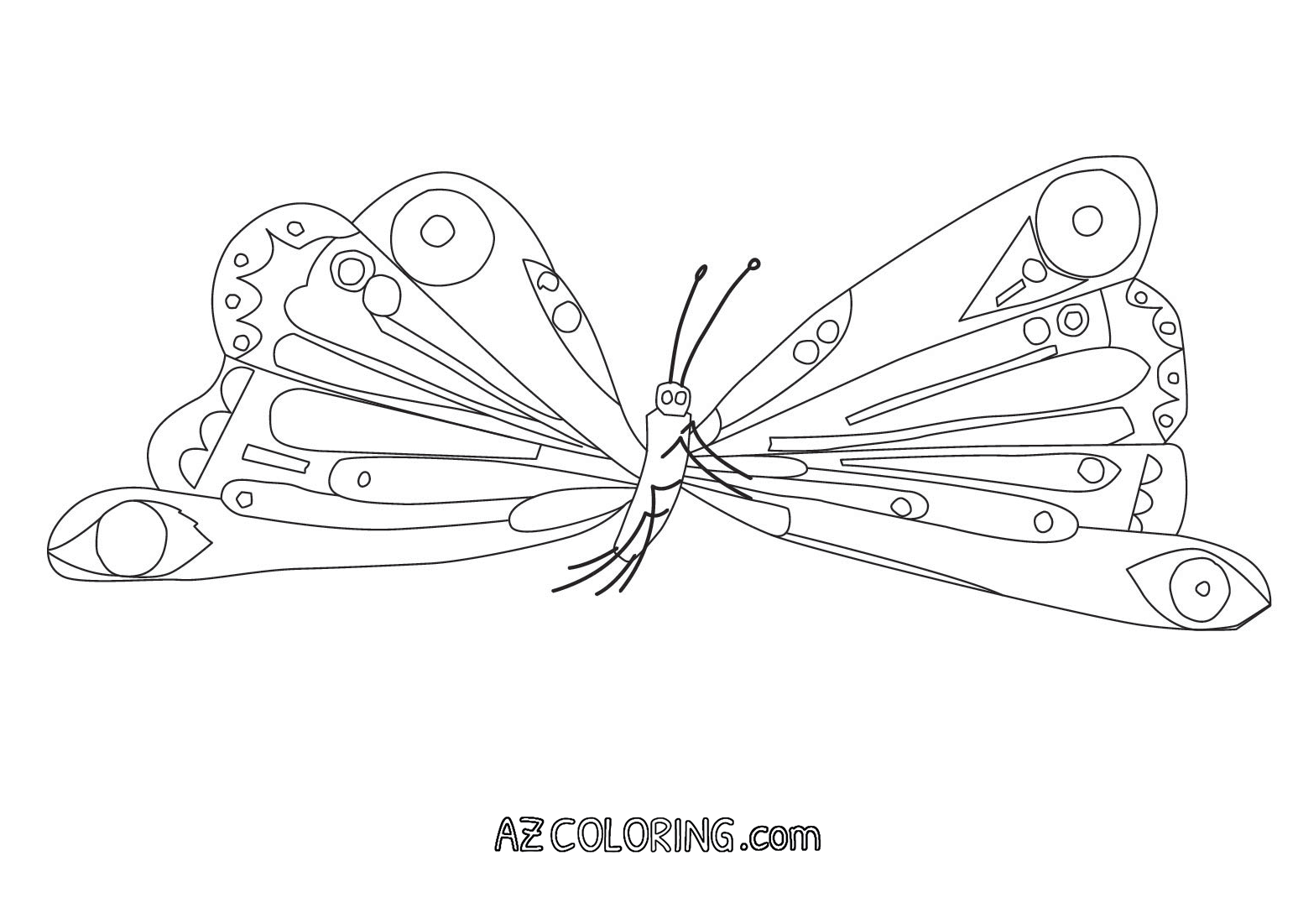 Free Very Hungry Caterpillar Coloring Pages, Download Free.