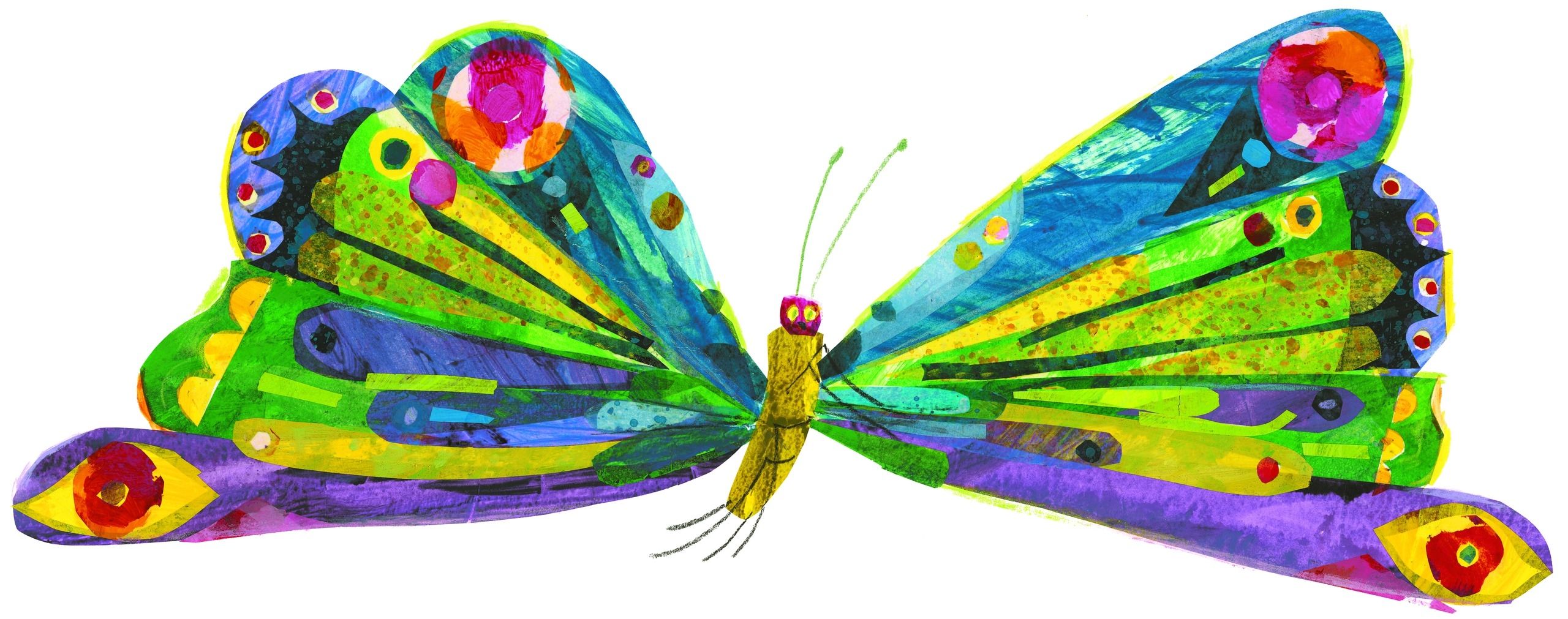 Very Hungry Caterpillar Butterfly Clipart.