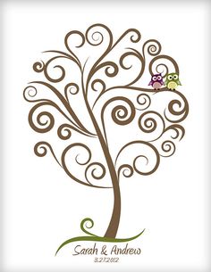 Thumbprint Tree Clipart.