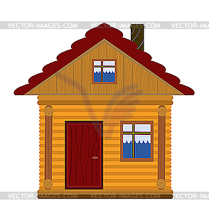 Wooden House Clipart.