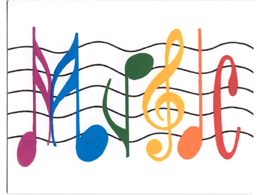 musical notes word font