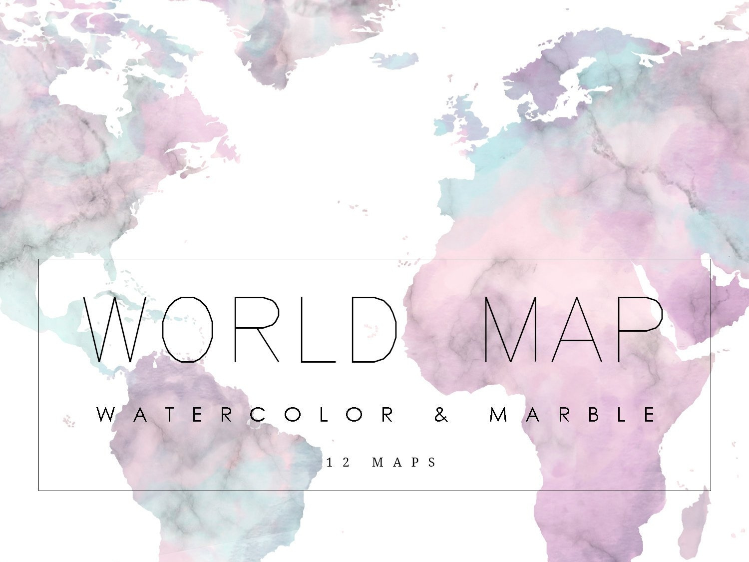 Watercolor World Map Clipart Download by turnip on Dribbble.
