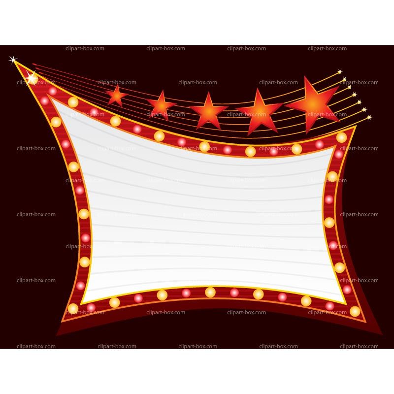 Now Showing Marquee Sign Clipart.