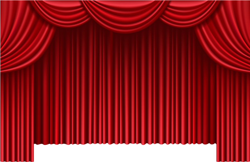 Red Theater Curtains Transparent Red Curtain.