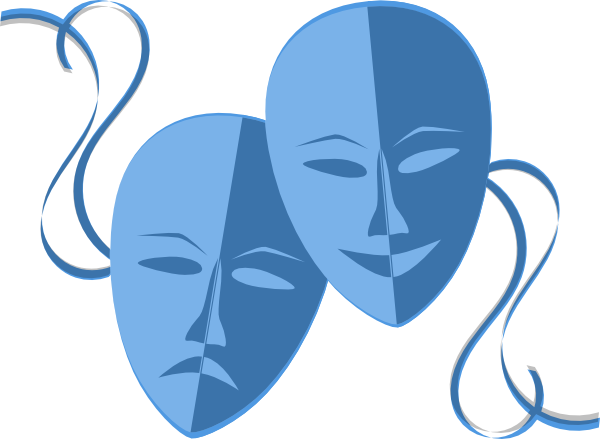 Theater Masks Clipart.