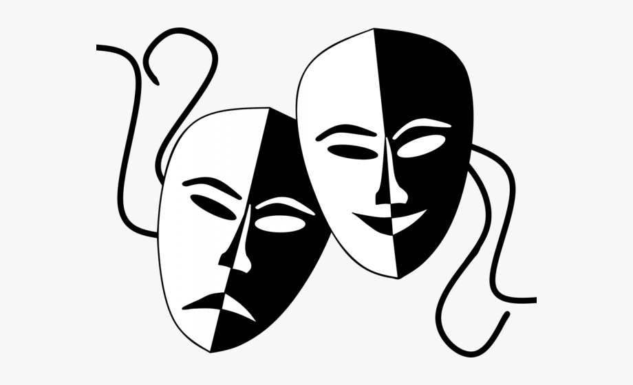 Theatre Masks Clipart.