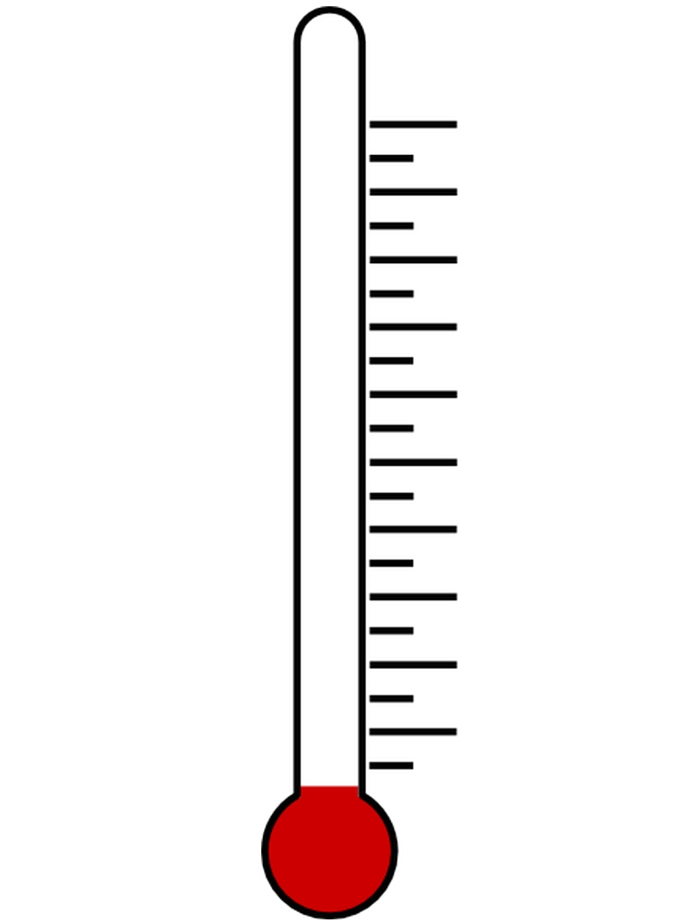Fundraising Thermometer Clipart.