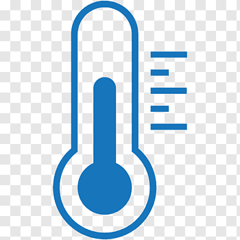 Cartoon Computer, Thermometer, Fever, Temperature, Line.