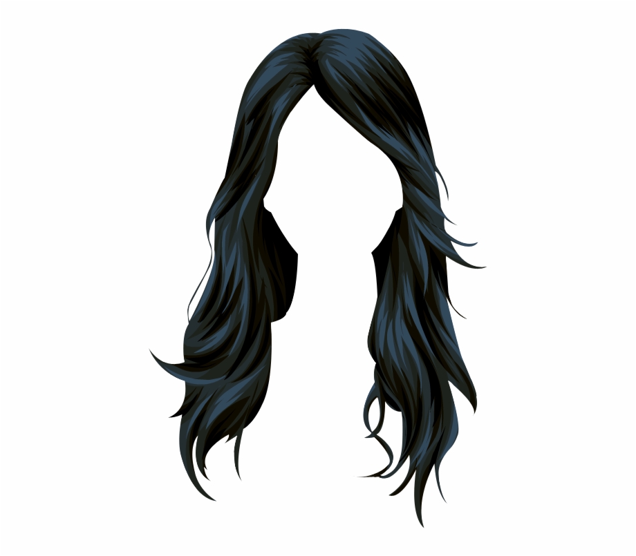 Free Black And White Anime Hair, Download Free Clip Art.