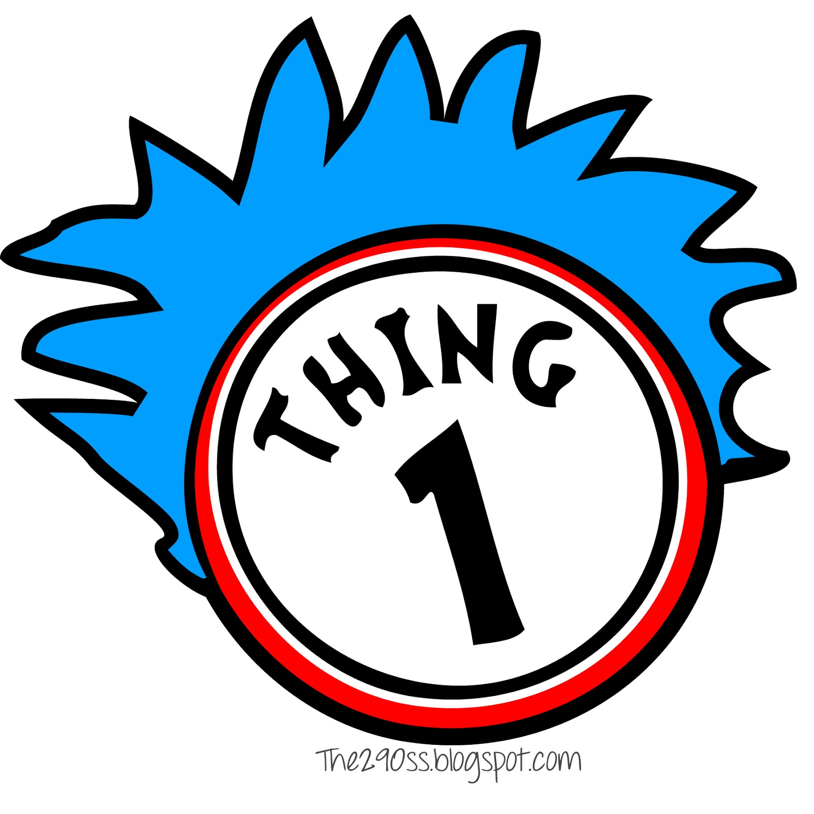 Thing one and thing two clipart 3 » Clipart Station.