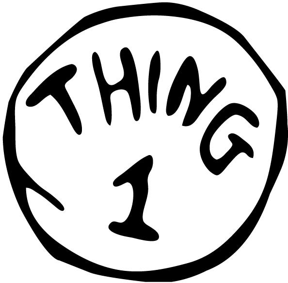 Thing 1 And Thing 2 Clipart.