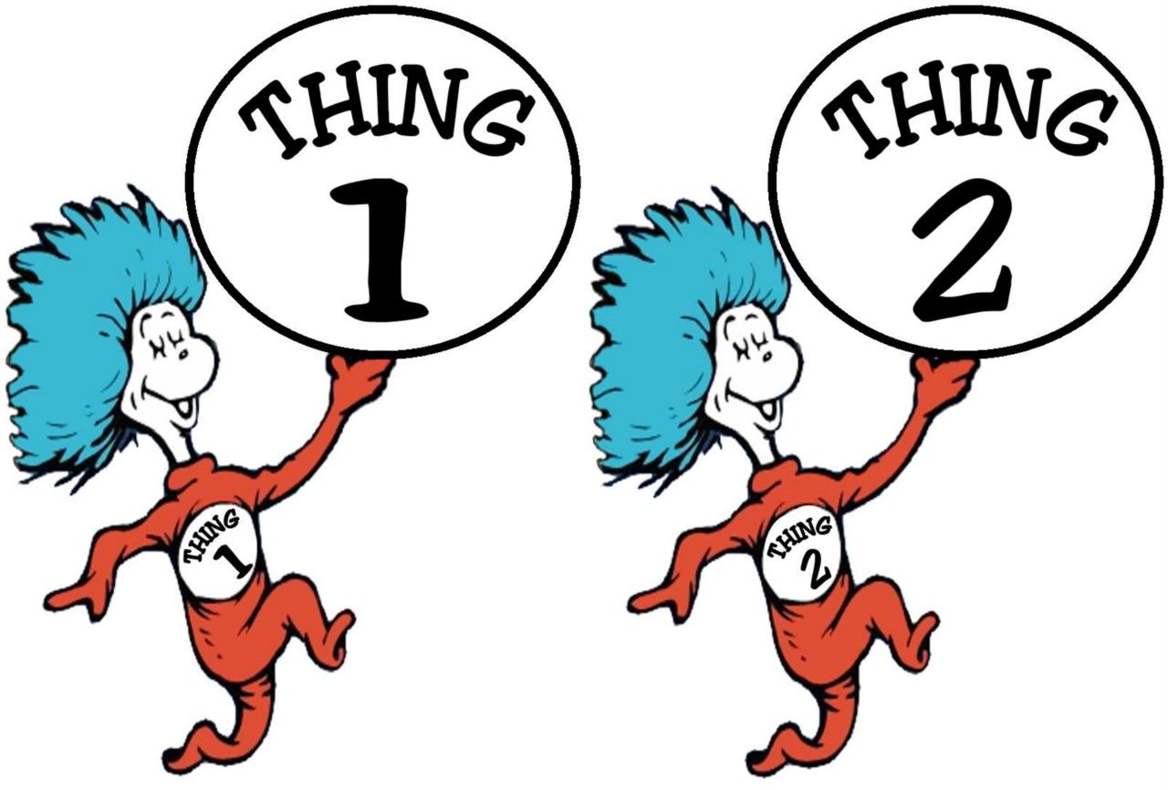 95+ Thing 1 And Thing 2 Clipart.