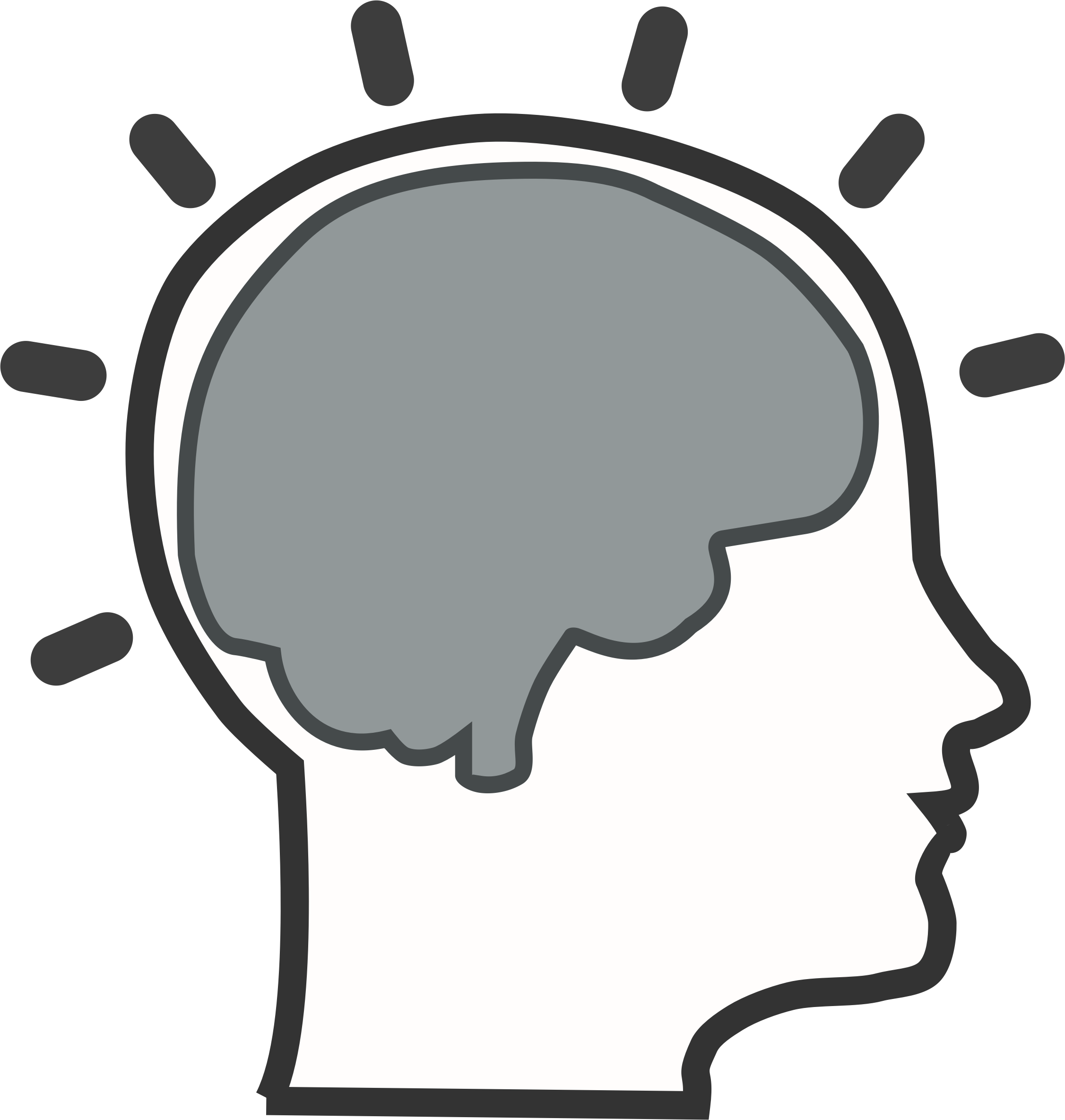 Thinking Brain Clipart For Kids Png.