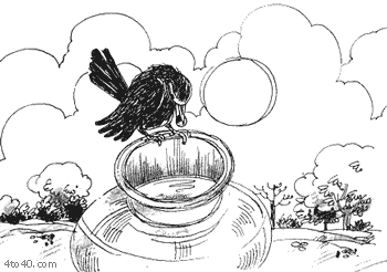 Thirsty crow clipart 1 » Clipart Station.