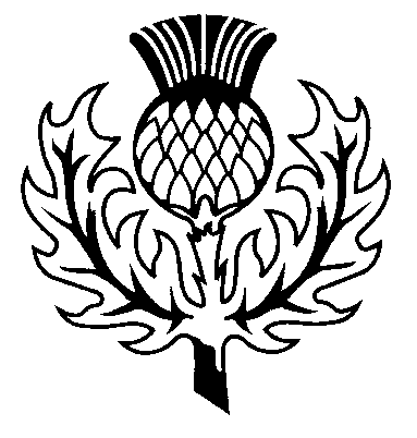 Scottish Thistle Tattoo Black And White.