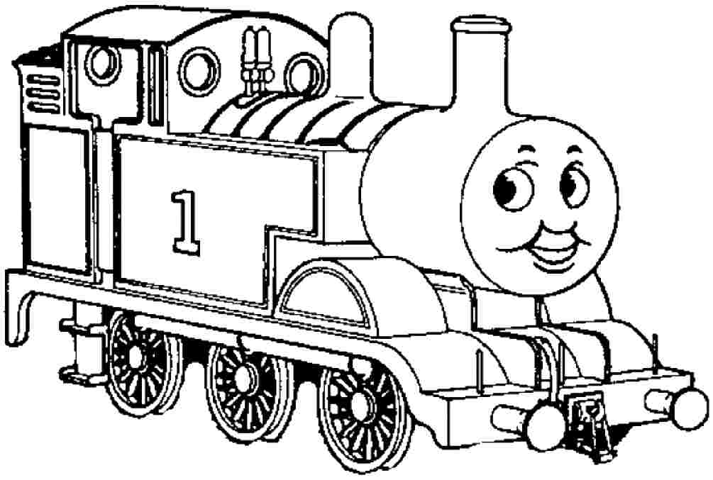 Thomas Train Clipart Black And White.