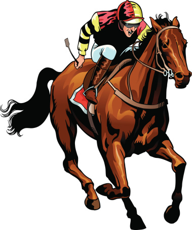 Thoroughbred Race Horse Clip Art, Vector Images & Illustrations.