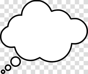 White cloud , Thought Speech balloon , Thinking Cloud.