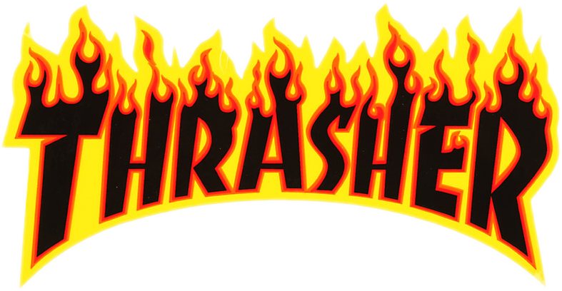 thrasher thrashermagazine logo brand blackandyellow tum.