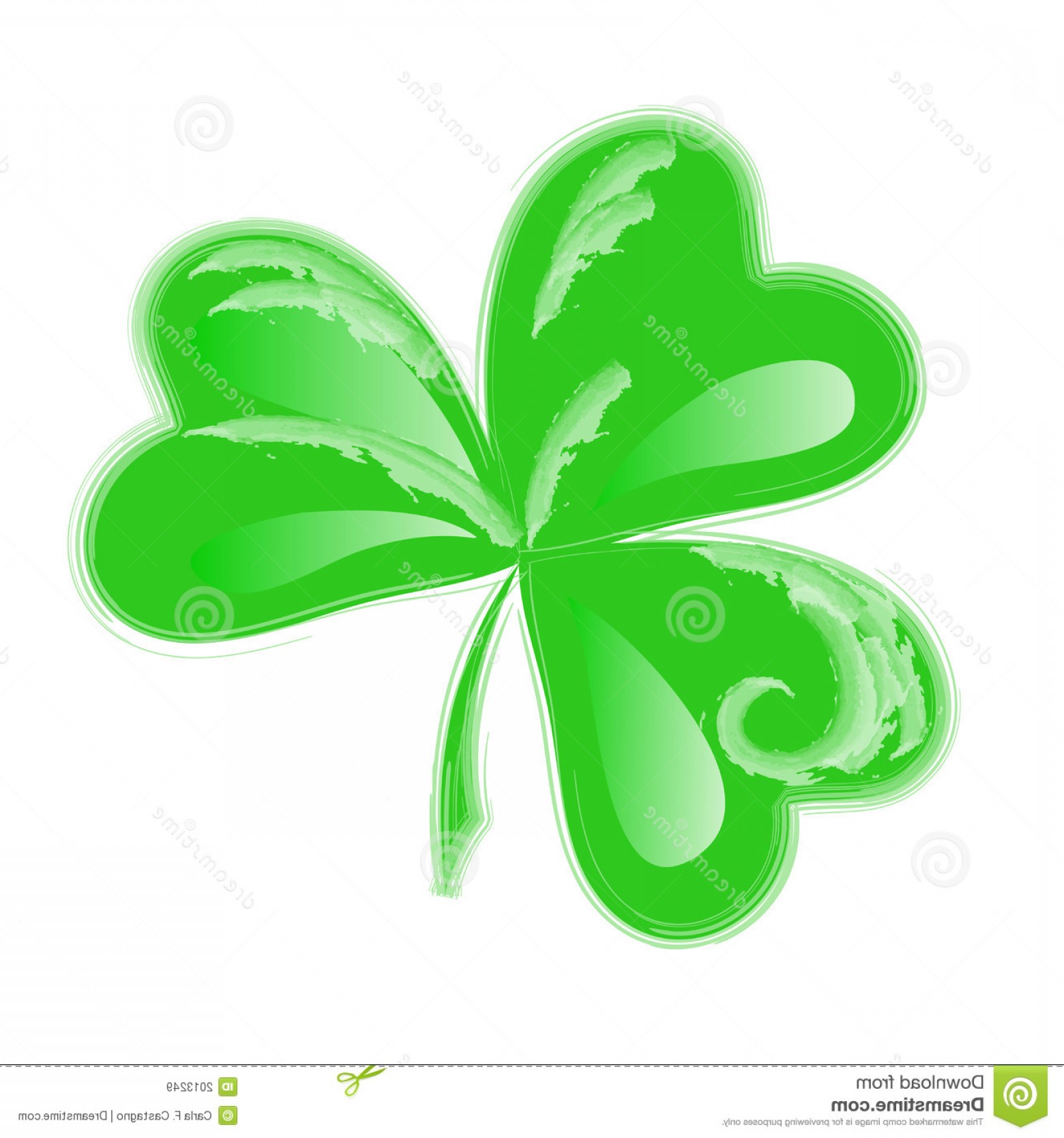 Royalty Free Stock Images Three Leaf Clover Clip Art Image.