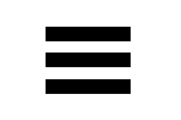 logo with three black lines.