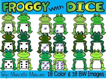 Froggy with dice.