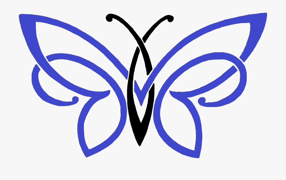 Simple Butterfly Pencil Drawing Clipart , Png Download.