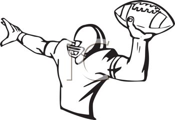 2297 Football Player free clipart.