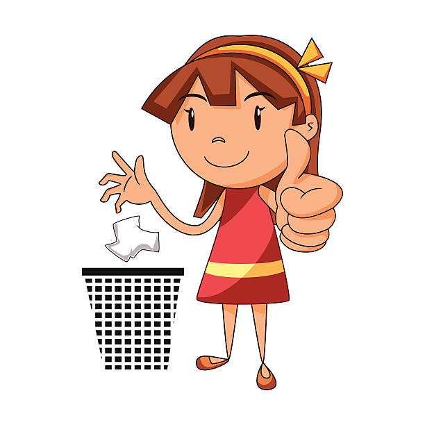 Throwing Trash Clipart.