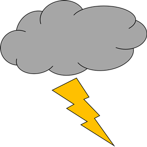 Thunder and lightning clipart, cliparts of Thunder and.
