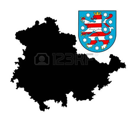 381 Thuringia Map Stock Vector Illustration And Royalty Free.