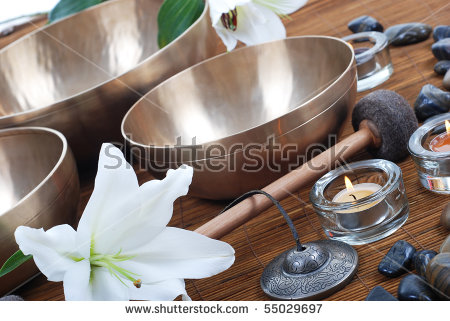 Tibetan Singing Bowl Stock Photos, Royalty.