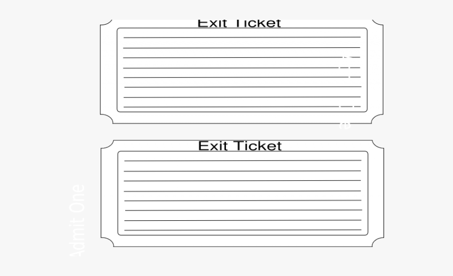 Exit Clipart Ticket Out The Door.