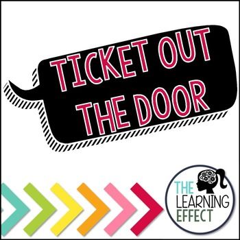 Ticket Out the Door Template.