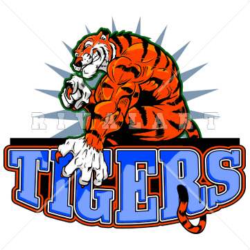 tigers basketball Mascot Clip Art.
