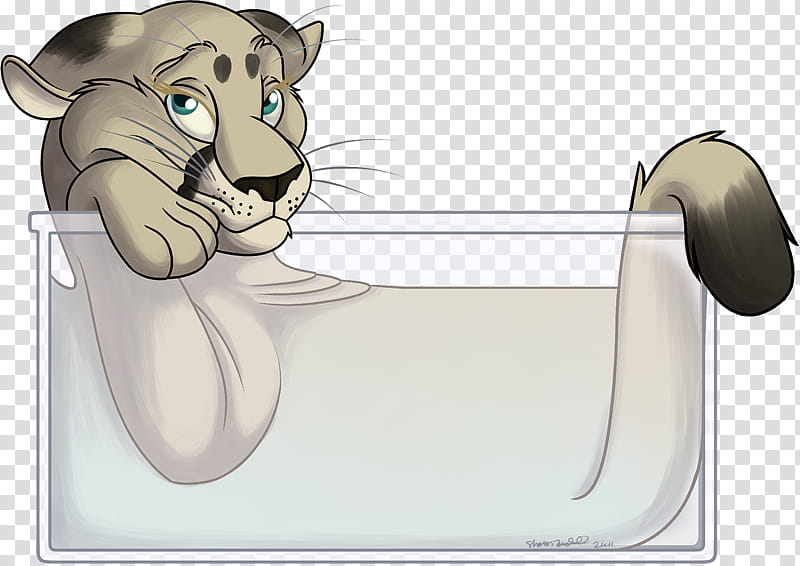 Me I m Soaking in Me, gray tiger illustration transparent.