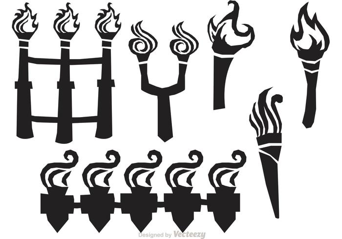 Tiki Torch Vectors.