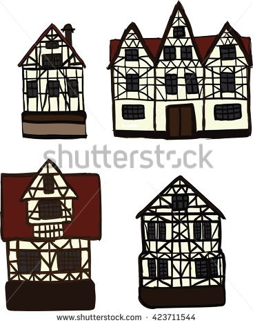 Timber Frame House Stock Vectors, Images & Vector Art.