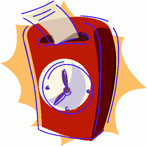 Free clipart time clock.