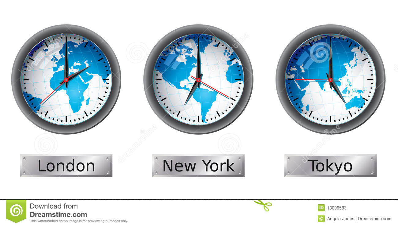 Time zone clipart.