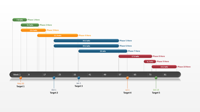 Timeline Template clipart.