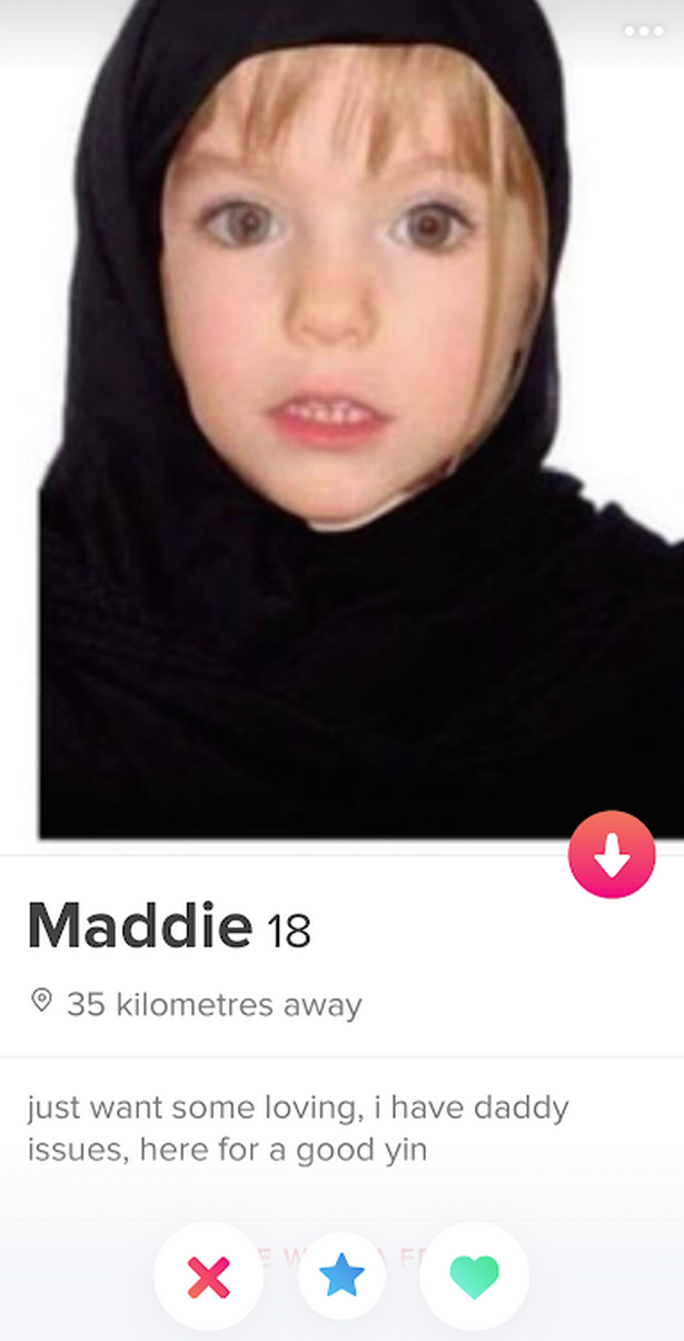 Sick Madeleine McCann Tinder profile \'with daddy issues.