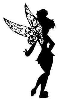 Tinkerbell Silhouette Clipart.