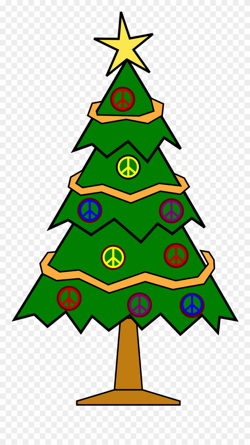 Clipart Transparent Stock Christmas Tree And Presents.