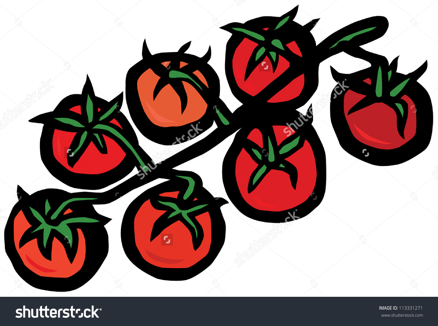 Cherry Tomato Clipart.