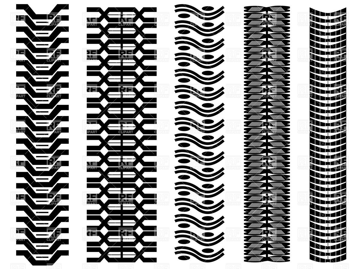 Tractor Tire Tracks Clipart.