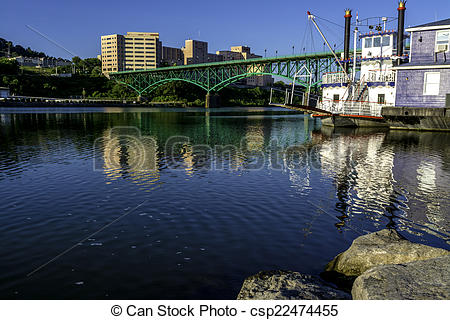 Stock Images of Morning on the tennessee river in Knoxville.